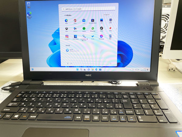 Windowsのインストールの完了