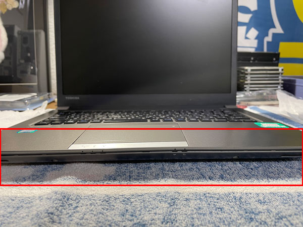 パソコンに隙間