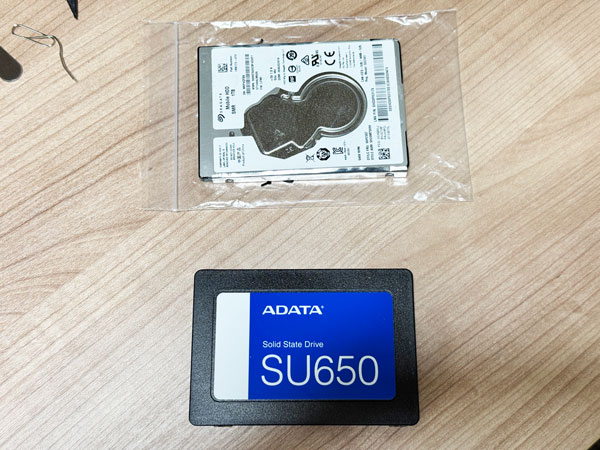 ストレージの交換