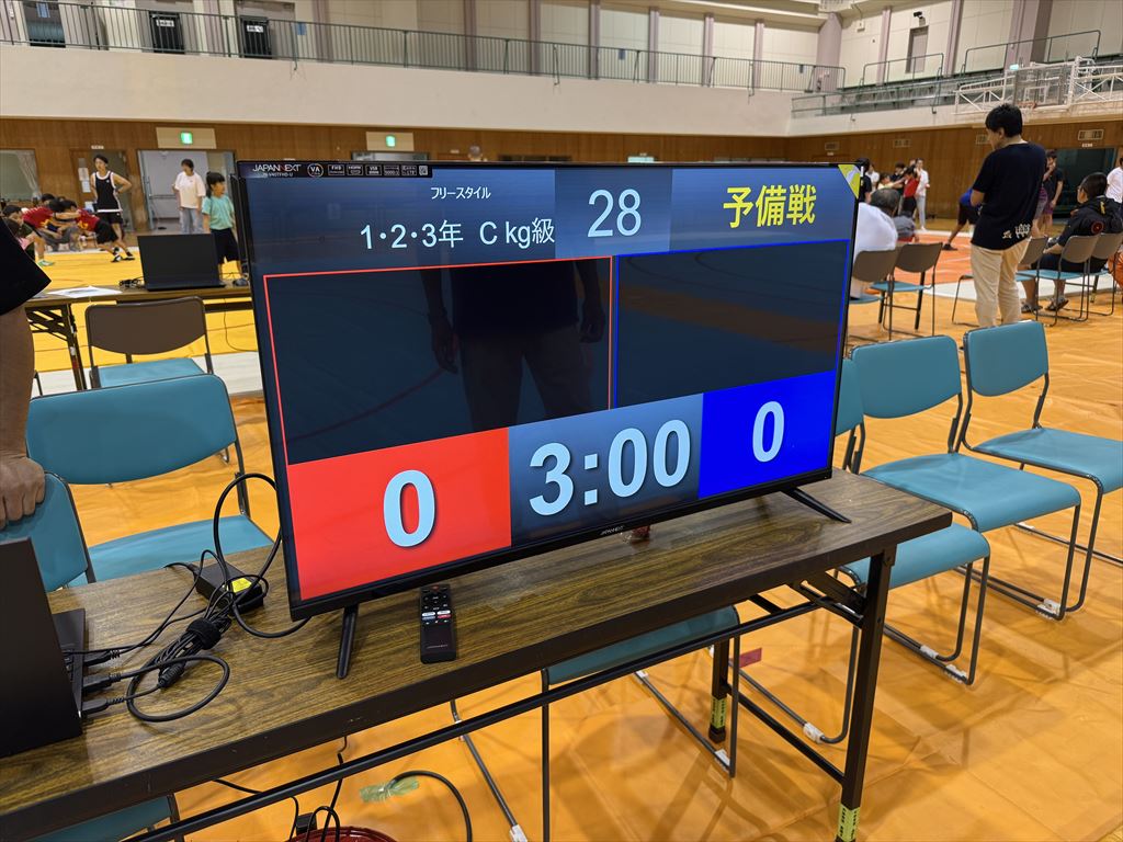 採点掲示用大型ディスプレイ